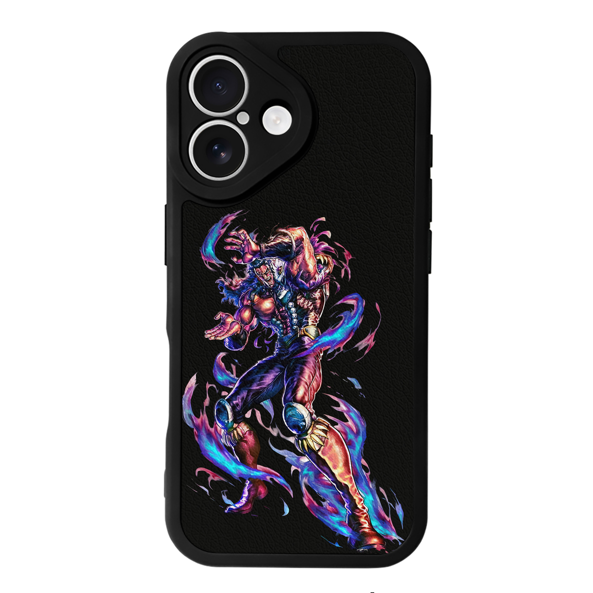 （画像用） 北斗の拳 Fist of the North Star 【iPhone 16シリーズ対応】シリコンスマホケース（レザー調） 材質：シリコン